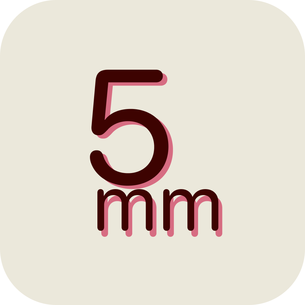5mm／Five Millimeters